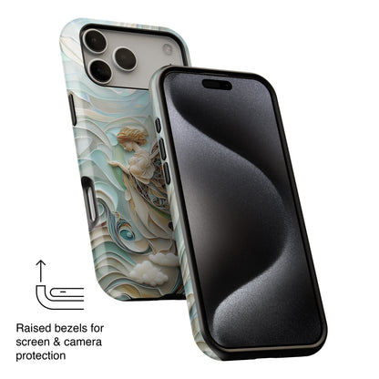 Holy Angel Quilling Art Design iPhone Case