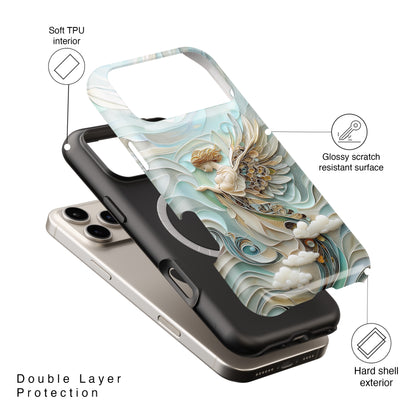 Holy Angel Quilling Art Design iPhone Case