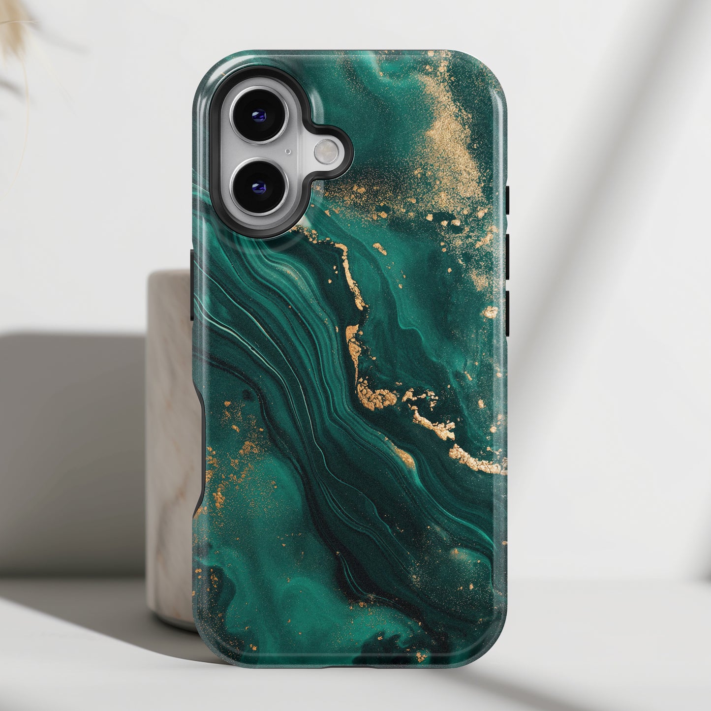 Luxury Green Marble Design Case for iPhone