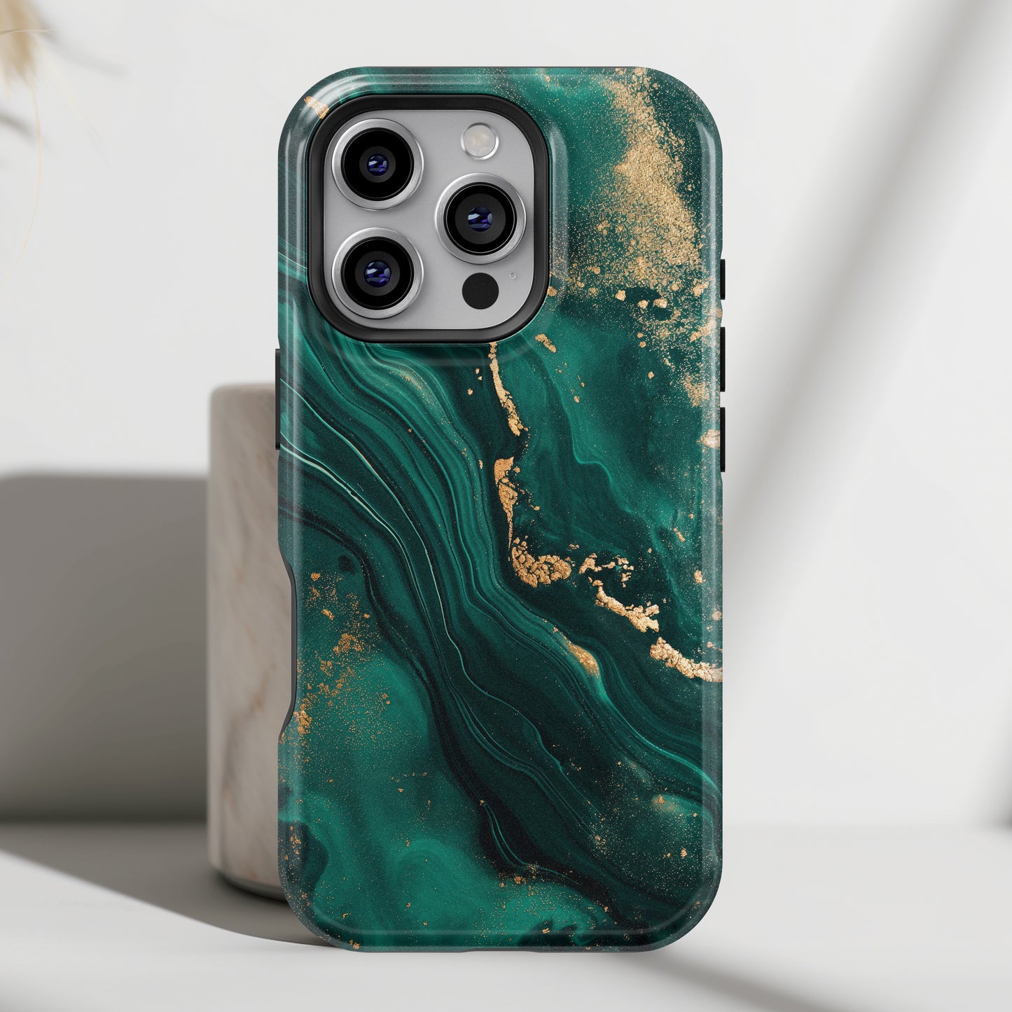 Luxury Green Marble Design Case for iPhone