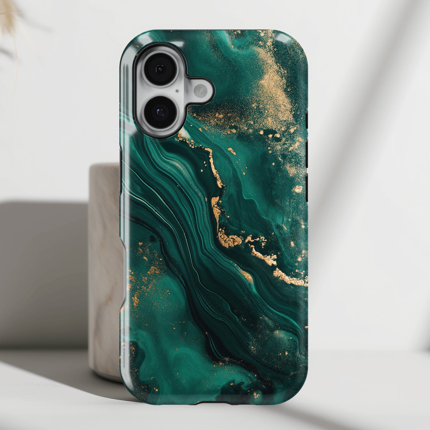 Luxury Green Marble Design Case for iPhone