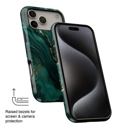 Luxury Green Marble Design Case for iPhone
