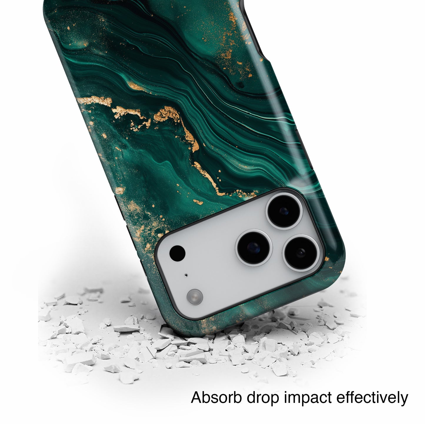 Luxury Green Marble Design Case for iPhone
