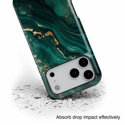 Luxury Green Marble Design Case for iPhone