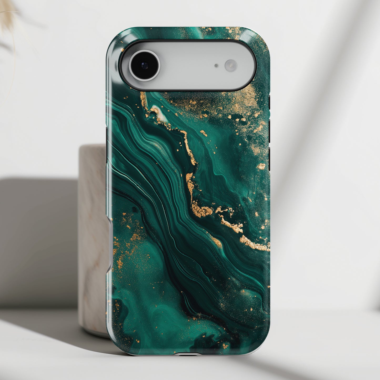 Luxury Green Marble Design Case for iPhone
