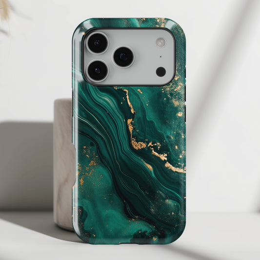Luxury Green Marble Design Case for iPhone