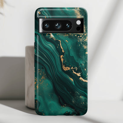 Luxury Green Marble Design Google Pixel Phone Case