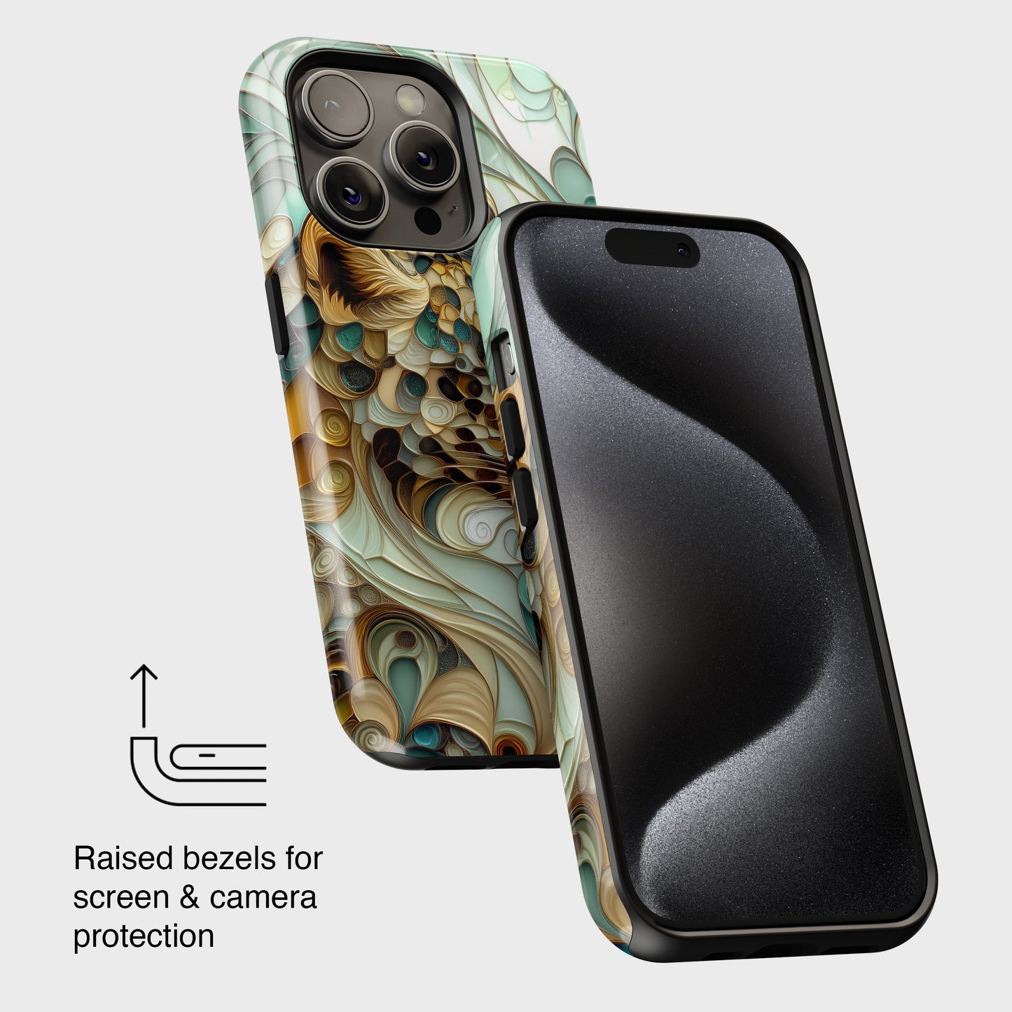 3D Leopard Art Design iPhone Case