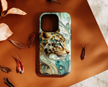 3D Leopard Art Design iPhone Case