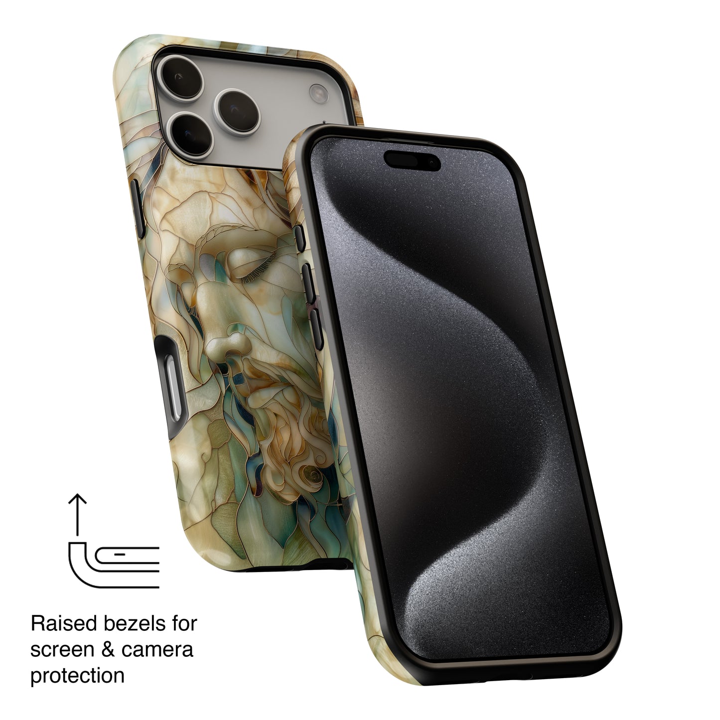Jesus Stained Glass Design 1 iPhone Case