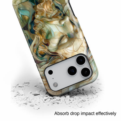 Jesus Stained Glass Design 1 iPhone Case