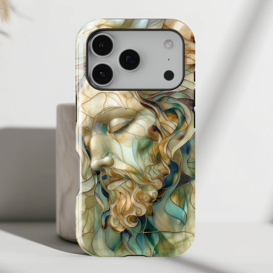 Jesus Stained Glass Design 1 iPhone Case