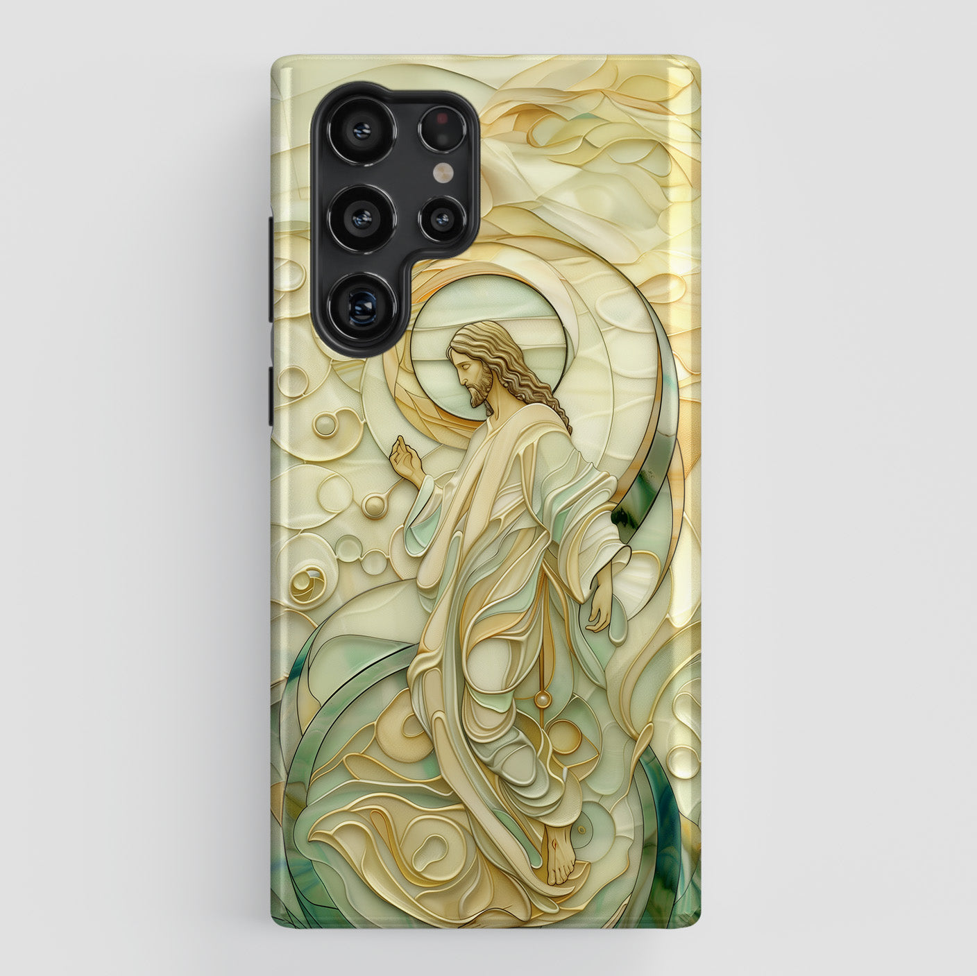 Jesus Stained Glass Design 2 Case for Galaxy S series Phones