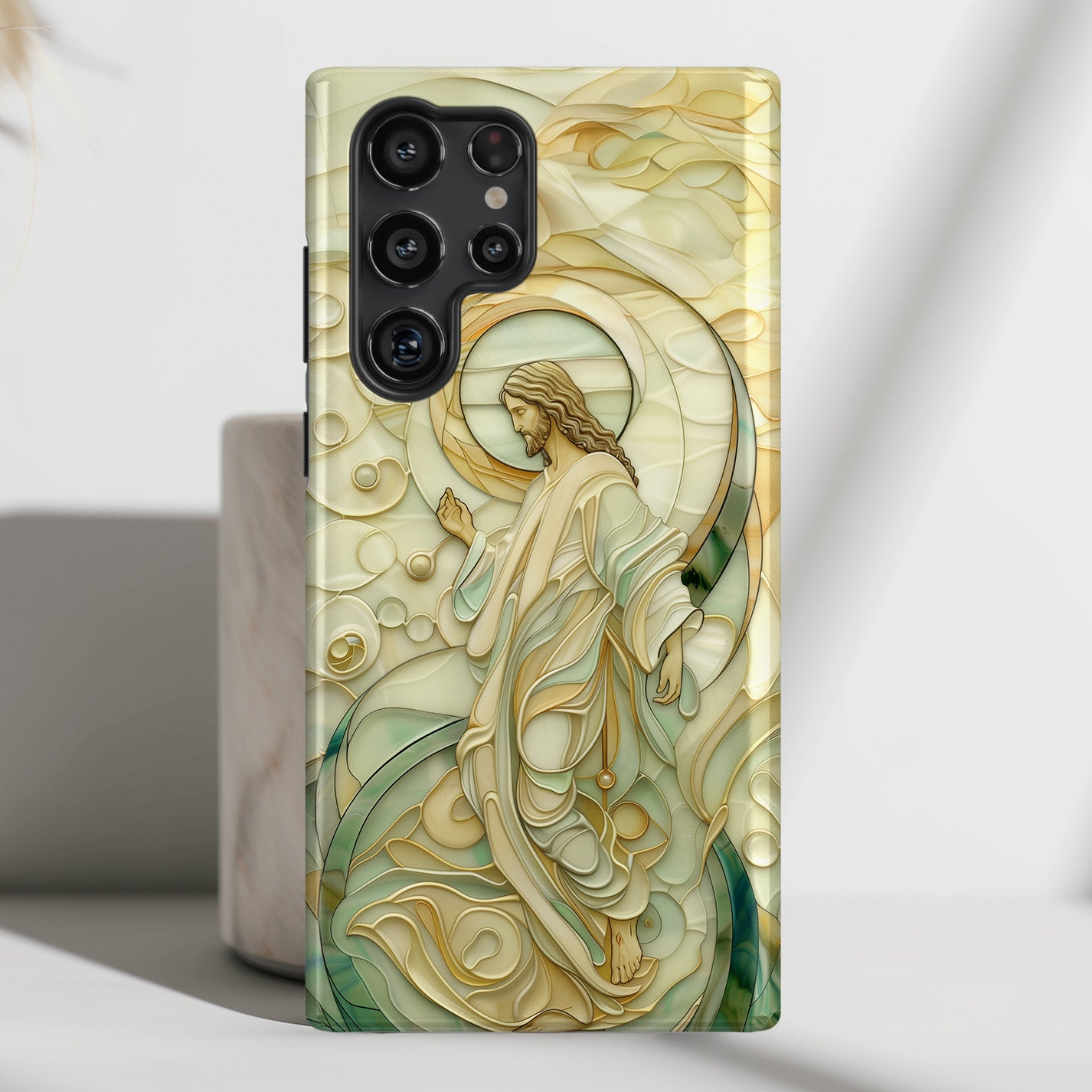 Jesus Stained Glass Design 2 Case for Galaxy S series Phones