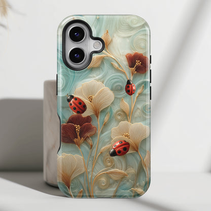 Ladybug Garden Design iPhone Case