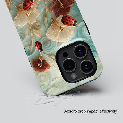 Ladybug Garden Design iPhone Case