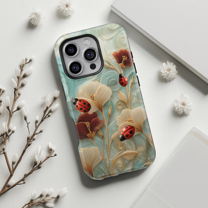 Ladybug Garden Design iPhone Case