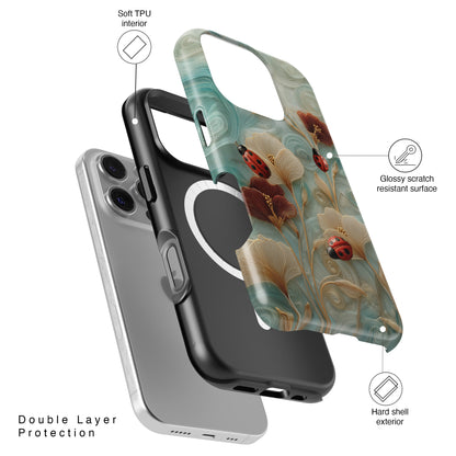 Ladybug Garden Design iPhone Case