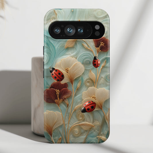 Ladybug Garden Design Phone Case for Google Pixel