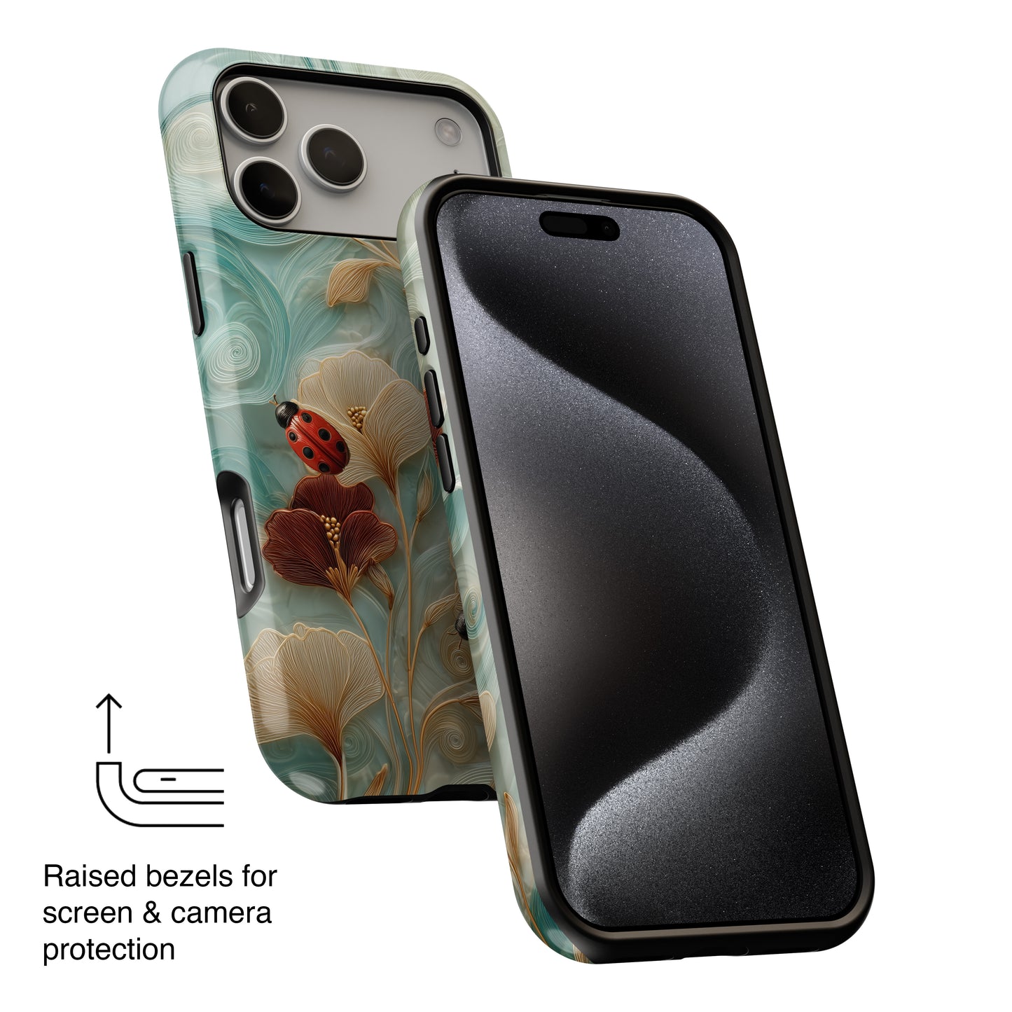 Ladybug Garden Design iPhone Case