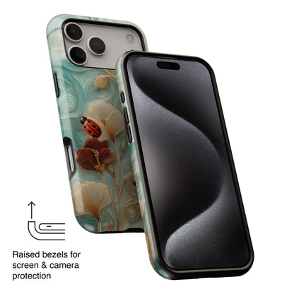 Ladybug Garden Design iPhone Case