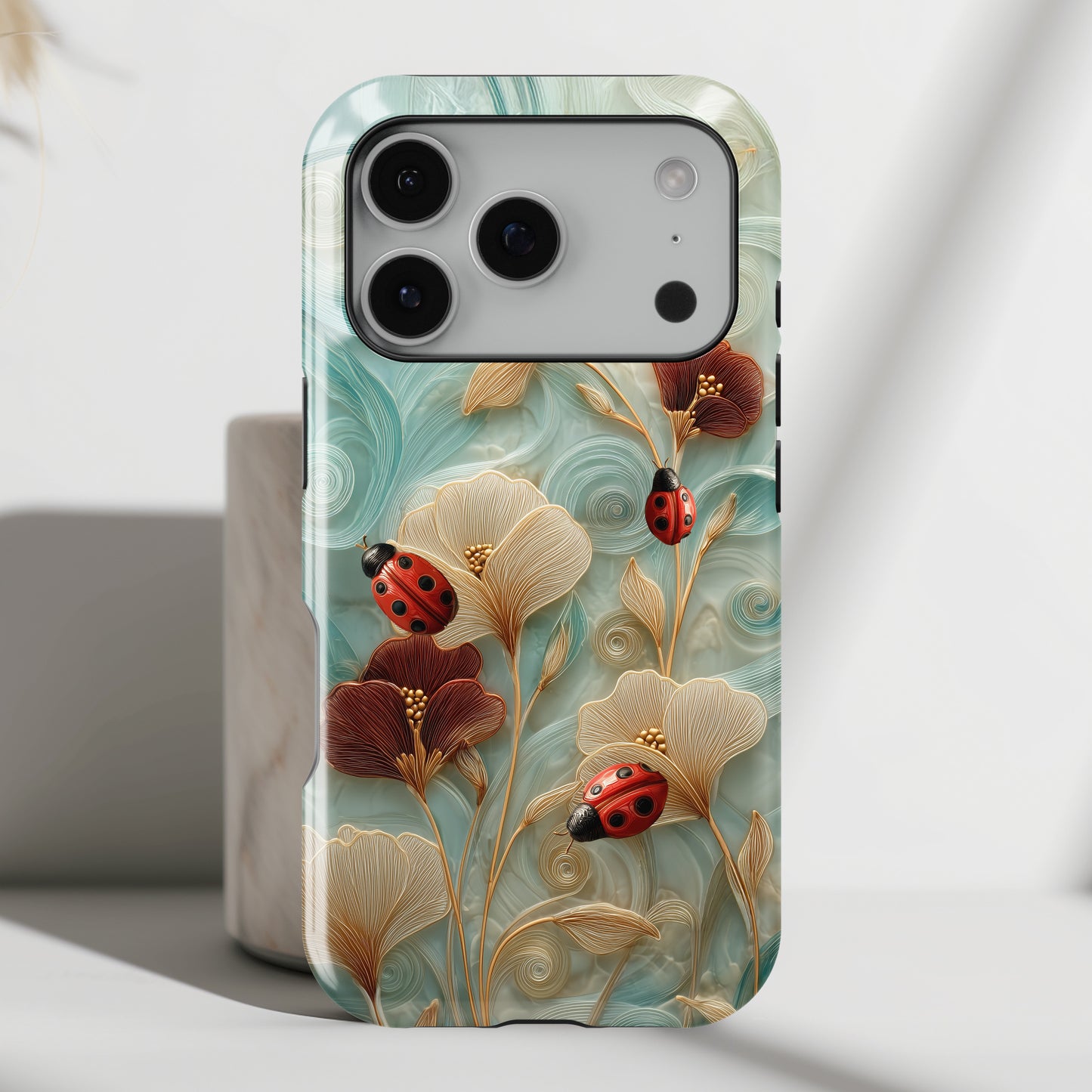 Ladybug Garden Design iPhone Case