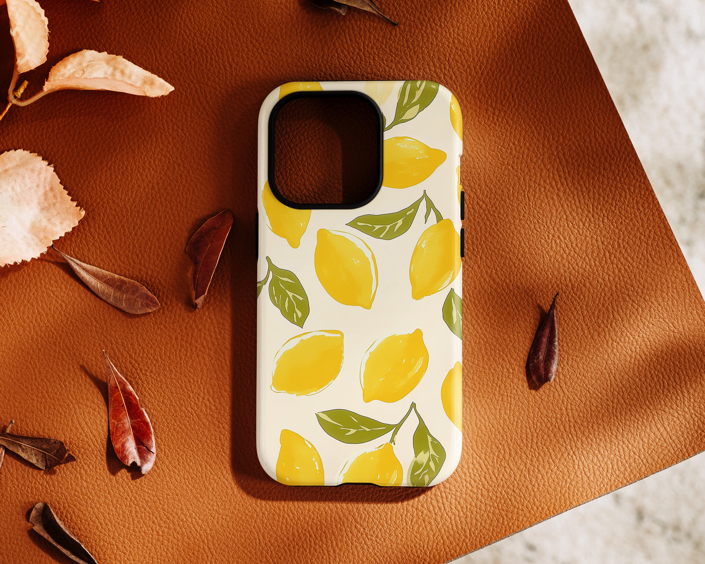 Lemon Pattern Design iPhone Case