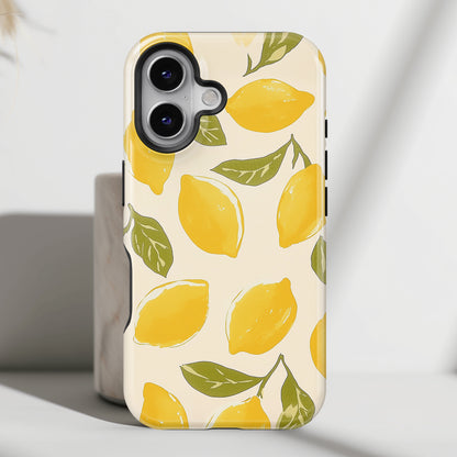 Lemon Pattern Design iPhone Case