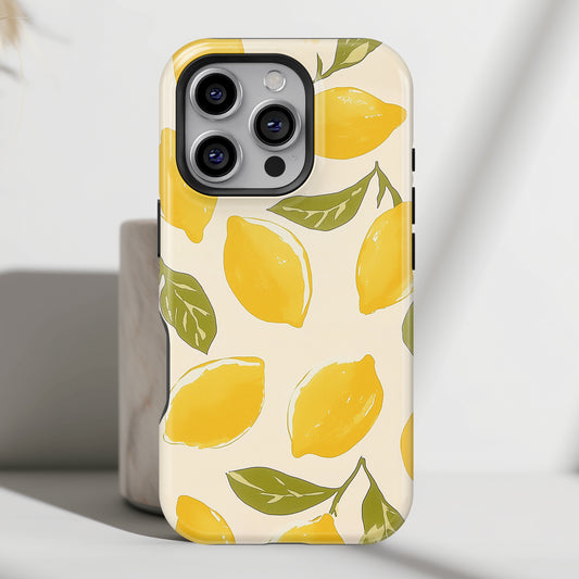 Lemon Pattern Design iPhone Case
