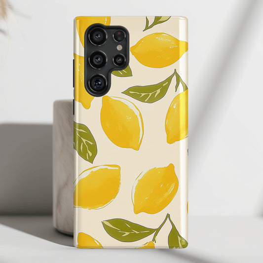 Lemon Pattern Design Phone Case for Galaxy S series Phones