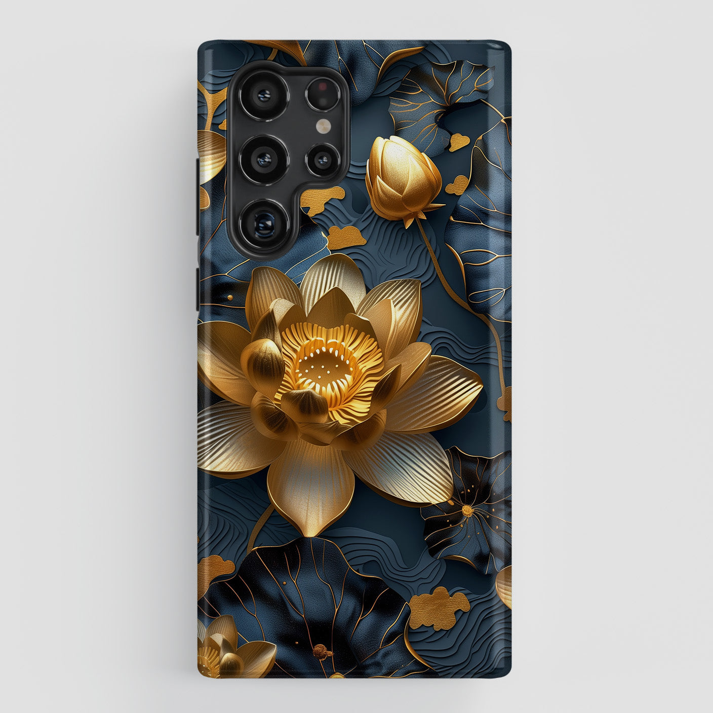 Luxury 3D Lotus Design Samsung Phone Case