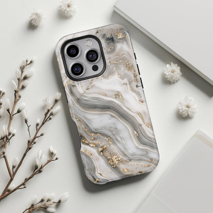 Luxury Grey Marble Case for iPhone