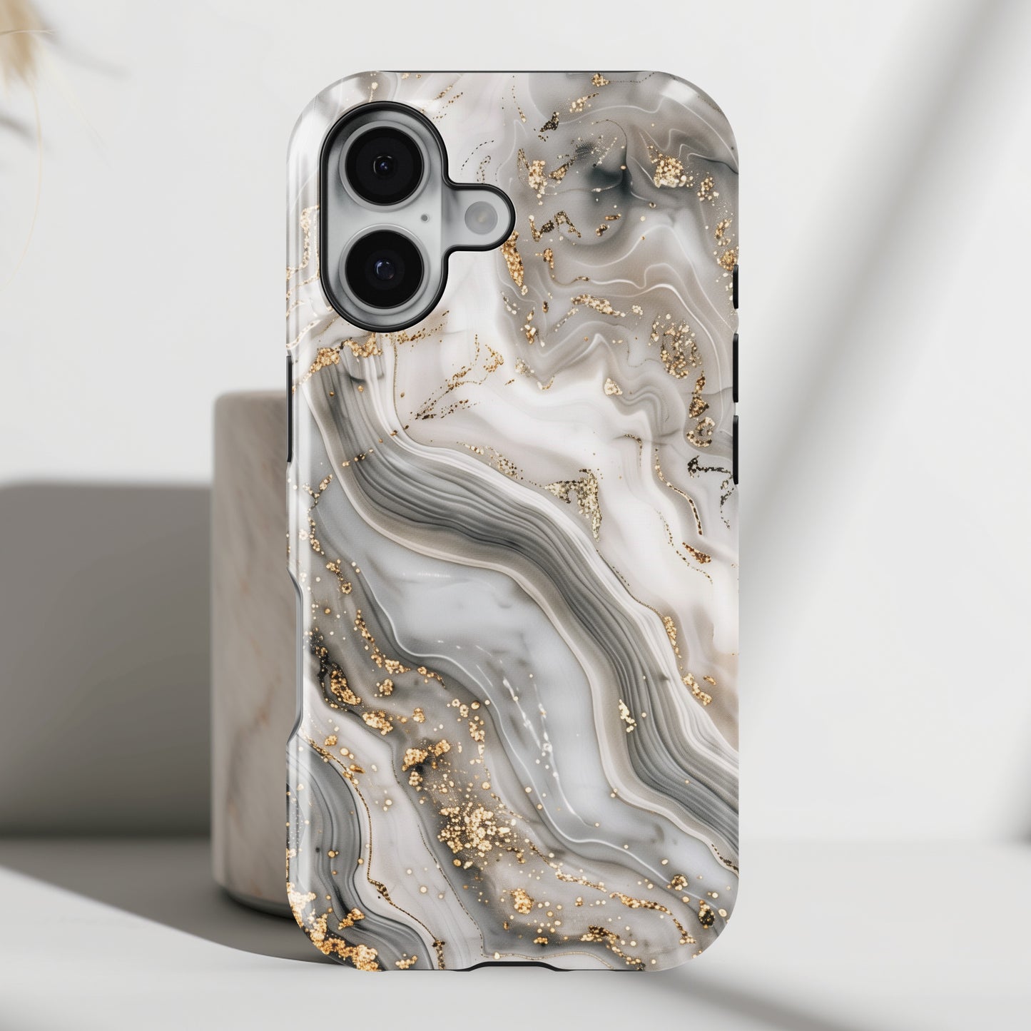 Luxury Grey Marble Case for iPhone