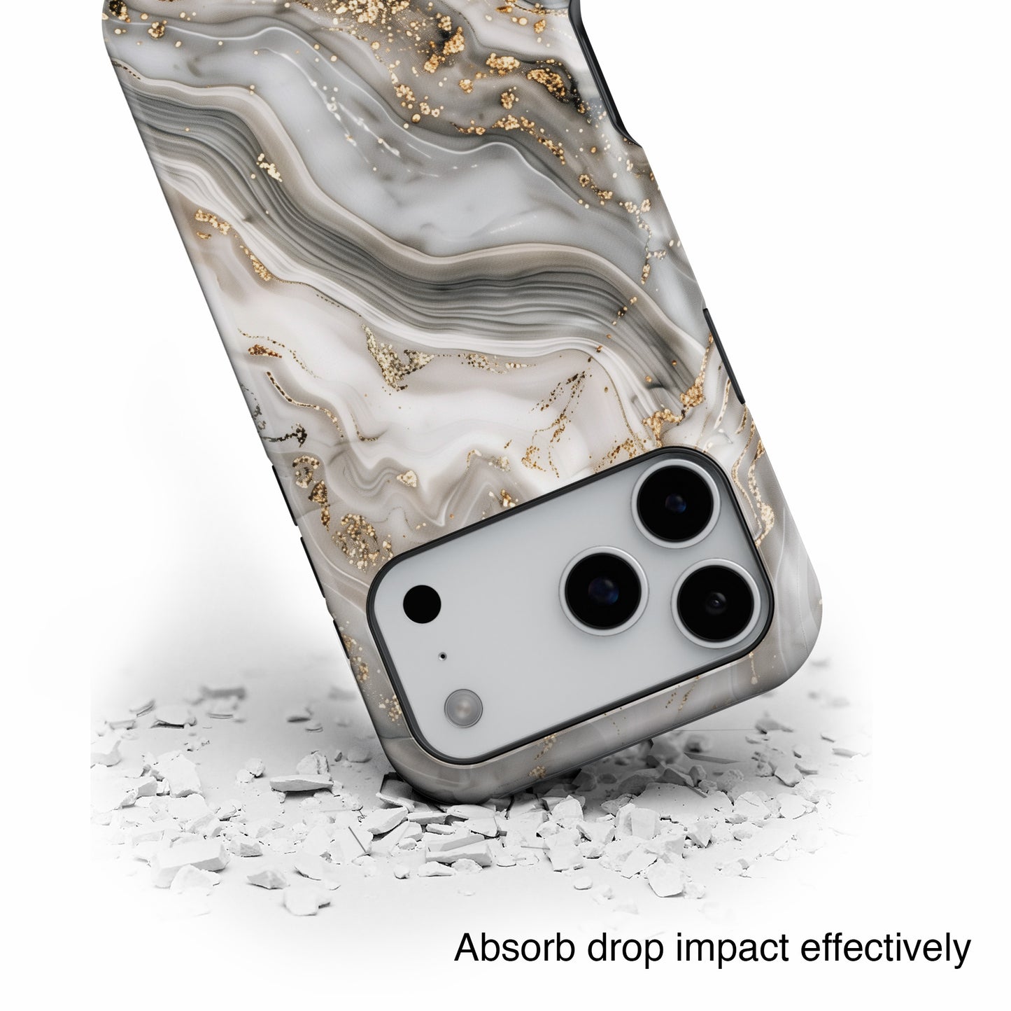 Luxury Grey Marble Case for iPhone
