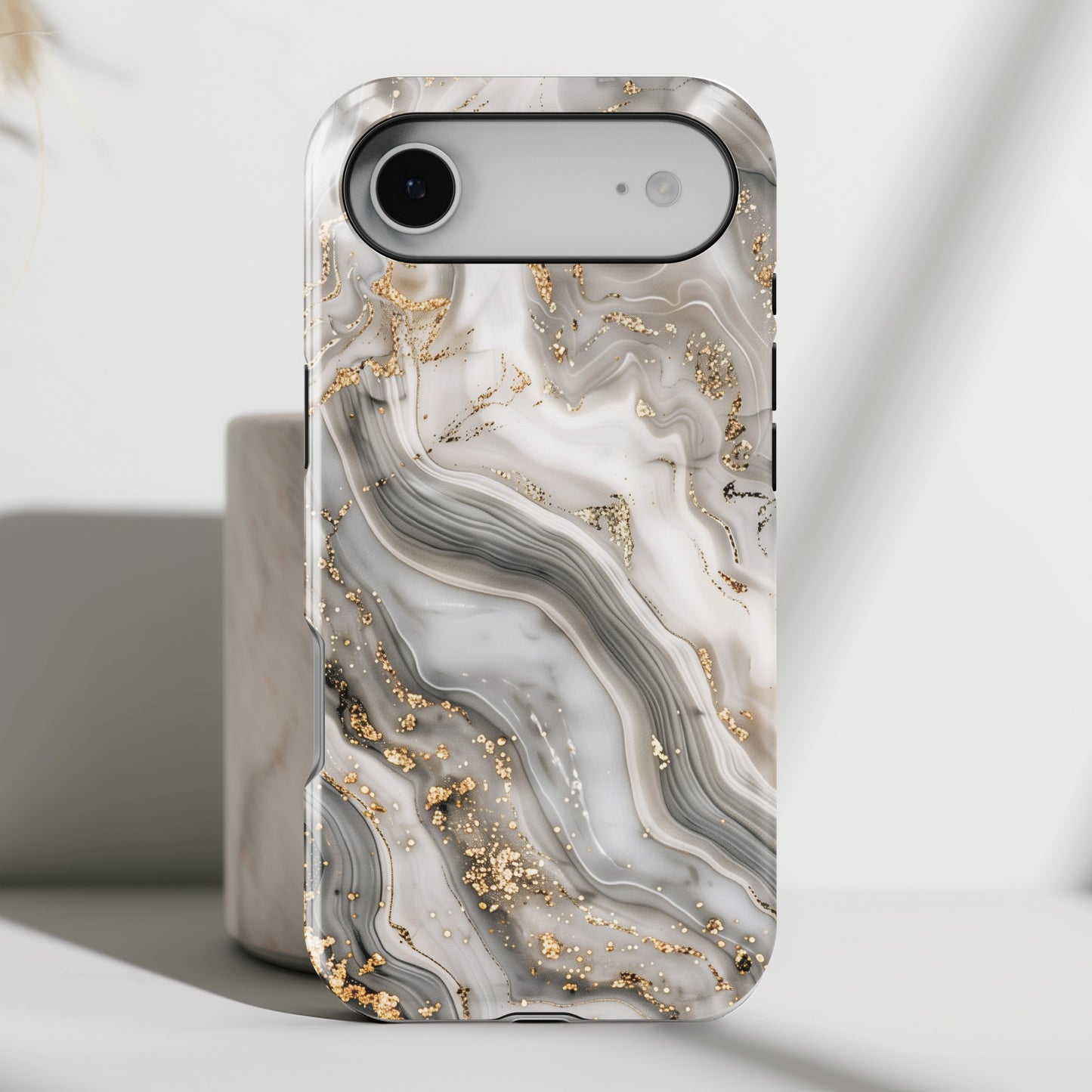 Luxury Grey Marble Case for iPhone