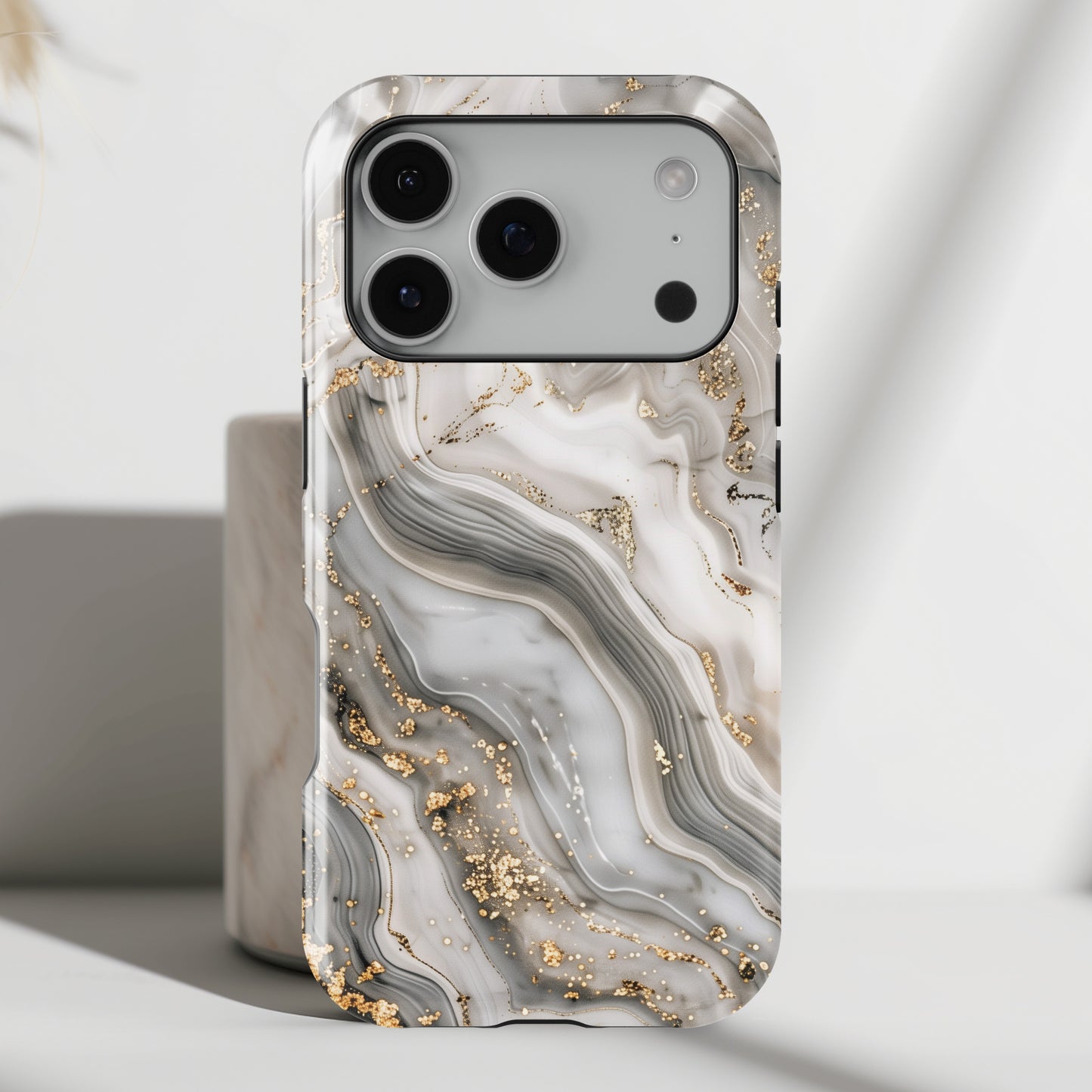 Luxury Grey Marble Case for iPhone
