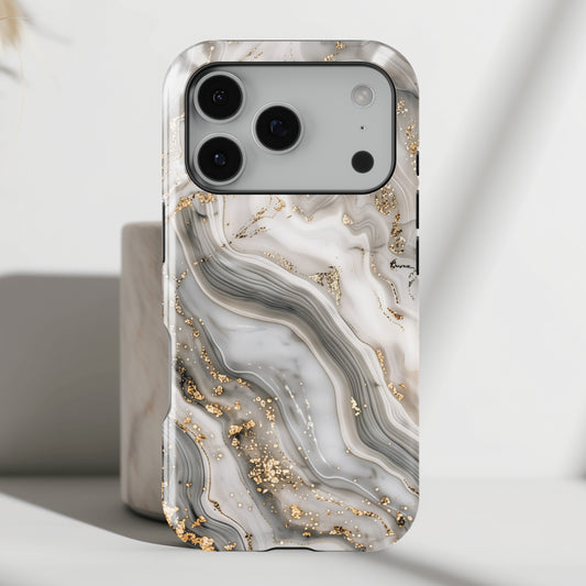 Luxury Grey Marble Case for iPhone