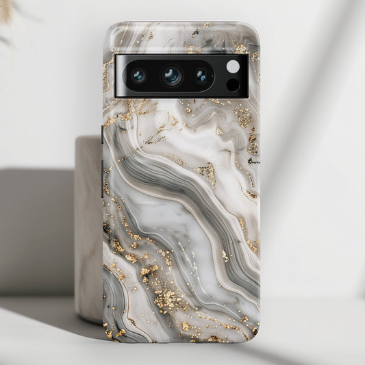 Luxury Grey Marble Design Google Pixel Phone Case