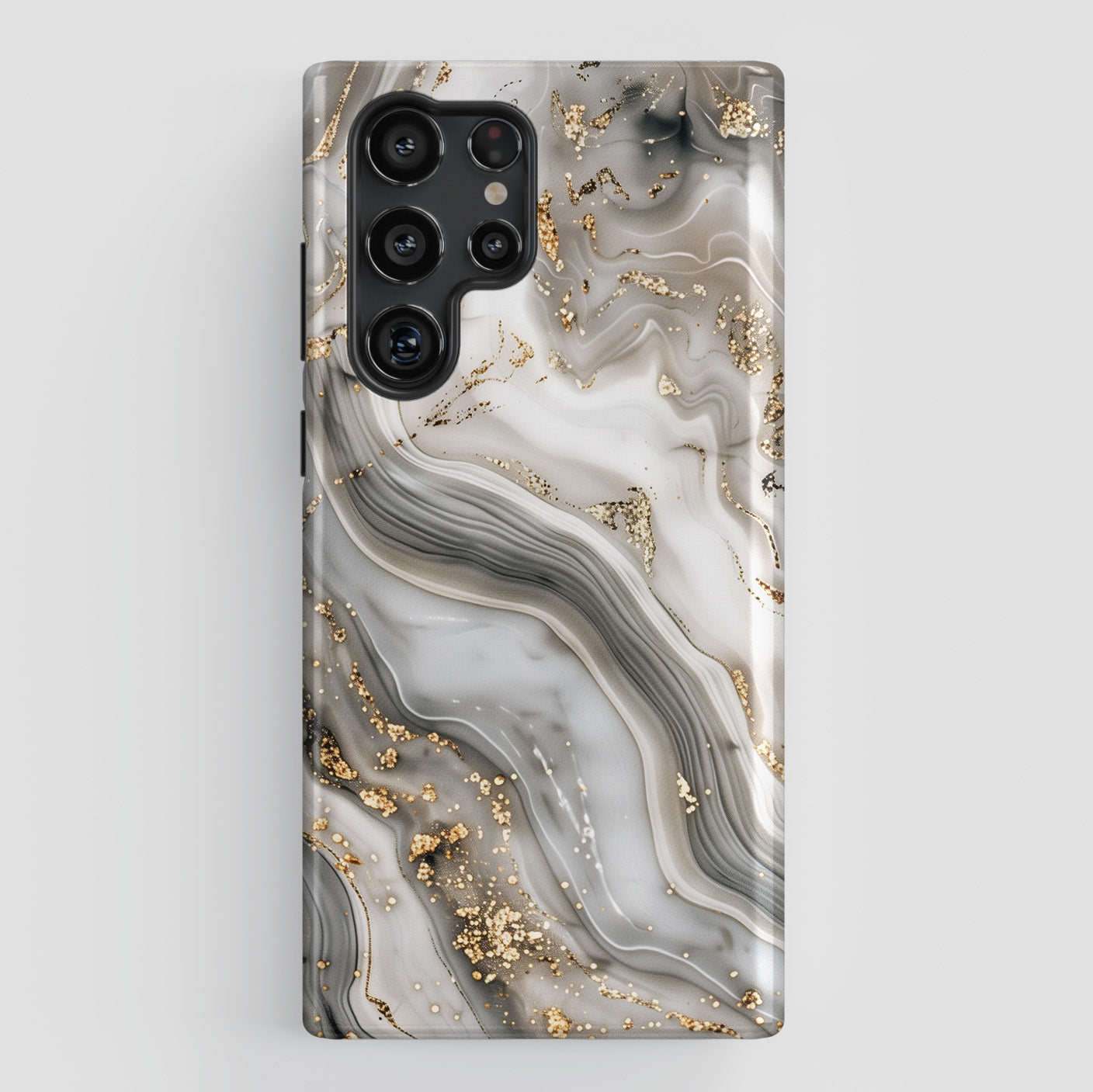 Luxury Grey Marble Design Samsung Phone Case