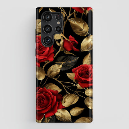 Luxury Rose Design Samsung Phone Case