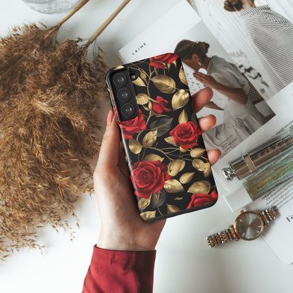 Luxury Rose Design Samsung Phone Case