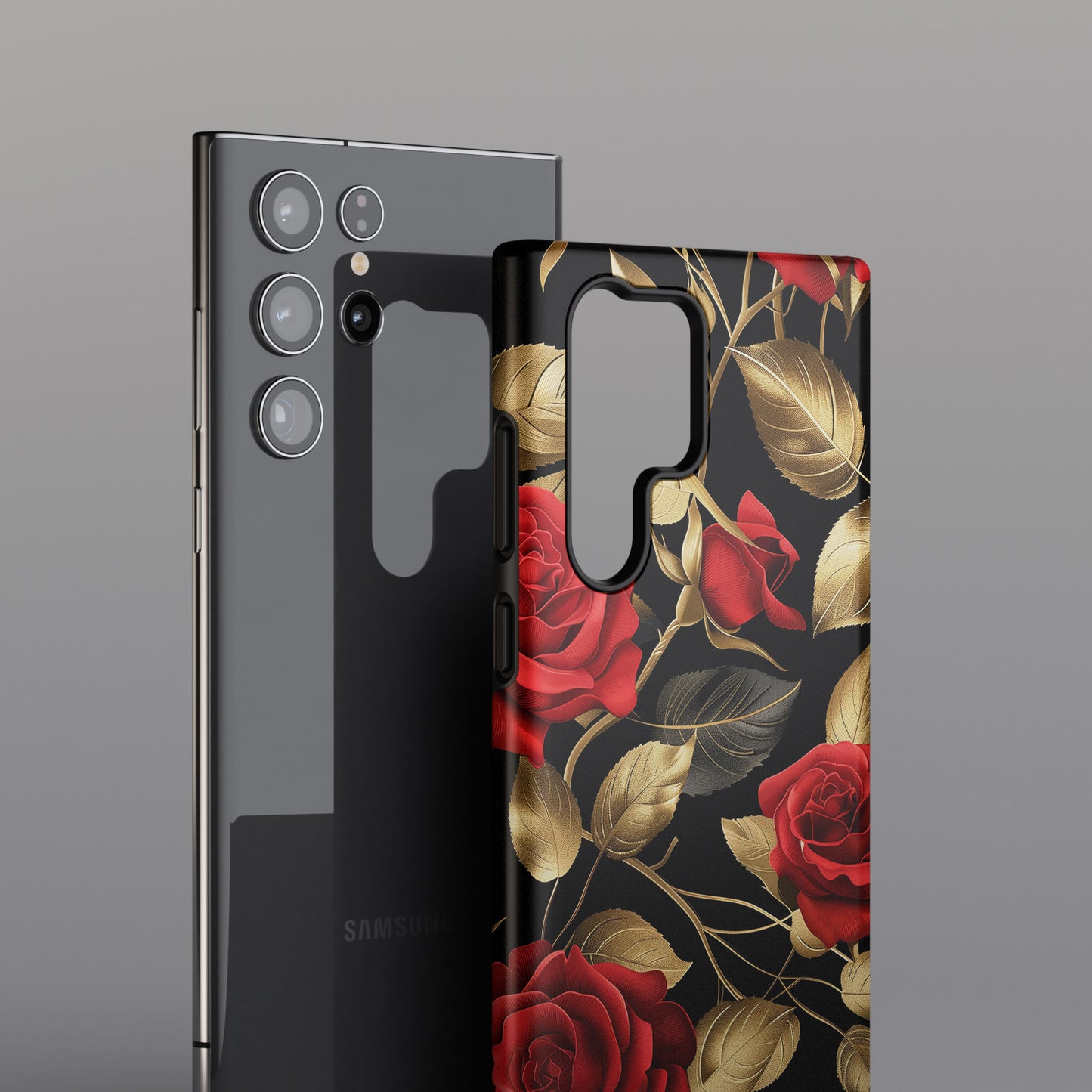 Luxury Rose Design Samsung Phone Case