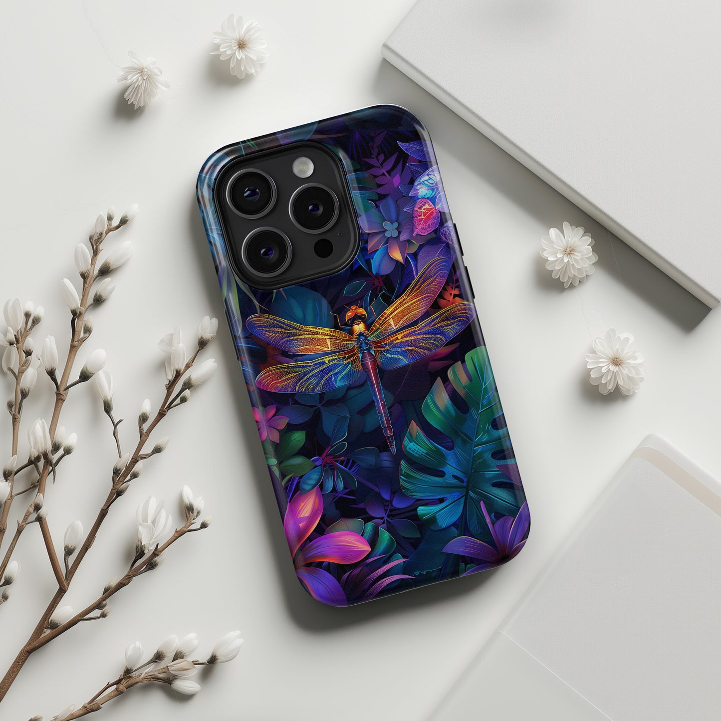 Magical Dragonfly Design iPhone Case