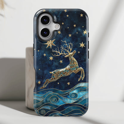 Magical Reindeer Design iPhone Case