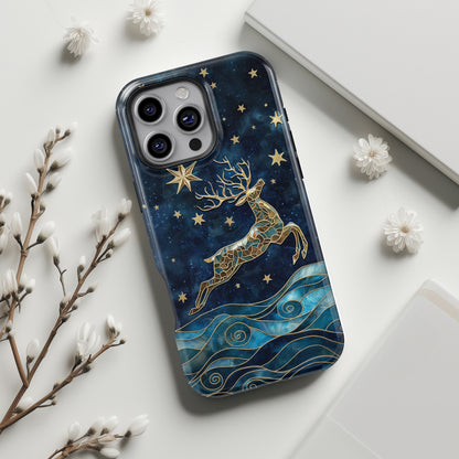 Magical Reindeer Design iPhone Case