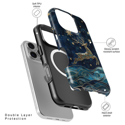 Magical Reindeer Design iPhone Case