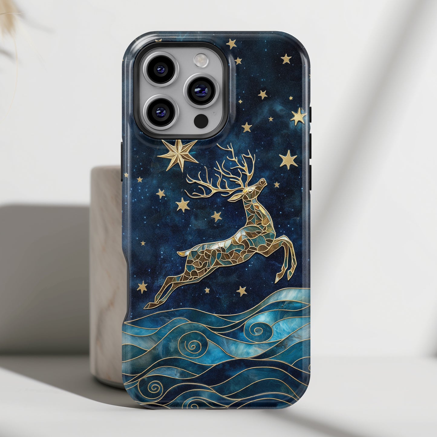 Magical Reindeer Design iPhone Case