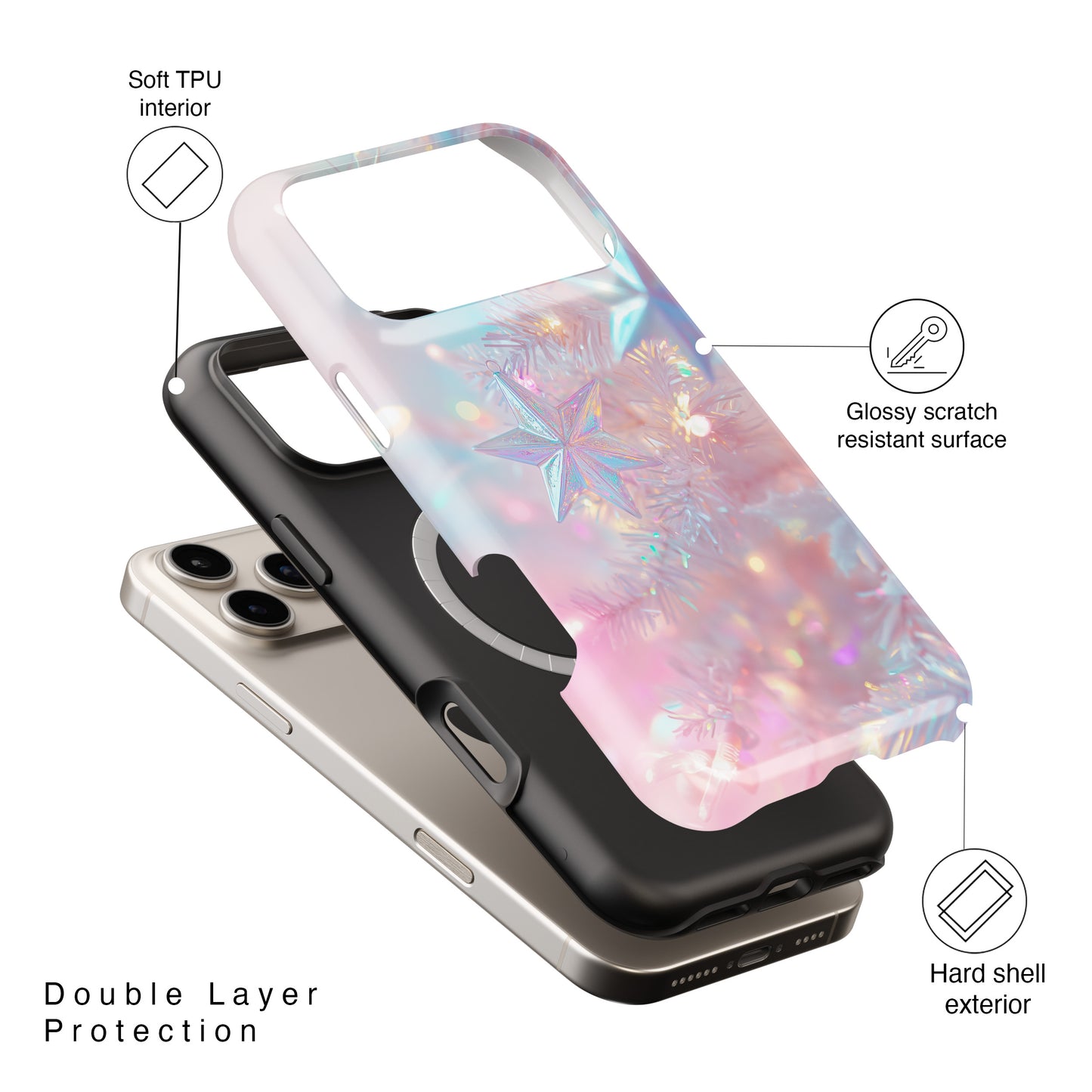 Magical Christmas Design iPhone Case