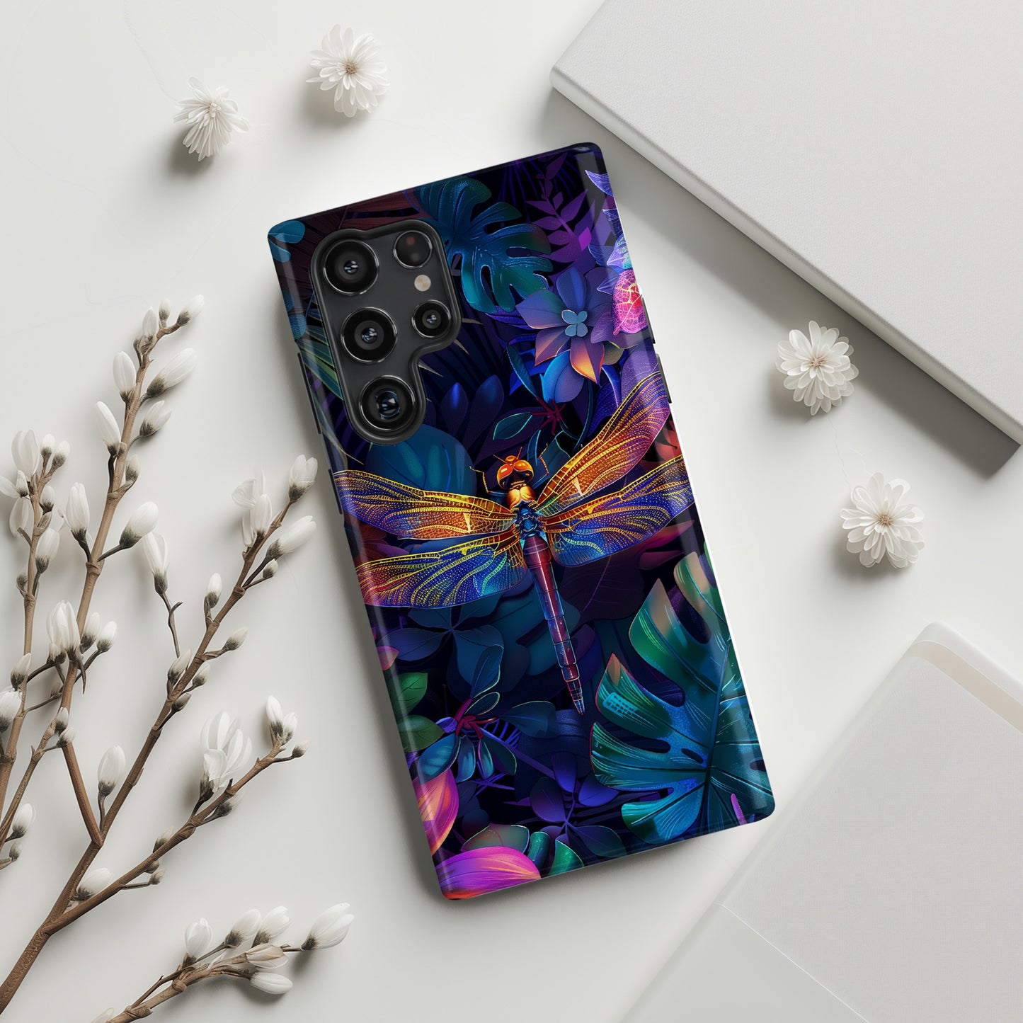 Magical Dragonfly Design Samsung Phone Case