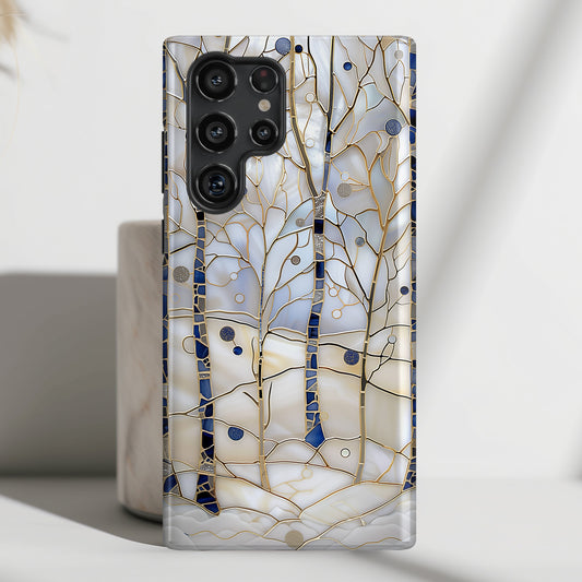 Magical Forest Stained Glass Design Case for Galaxy S series Phones